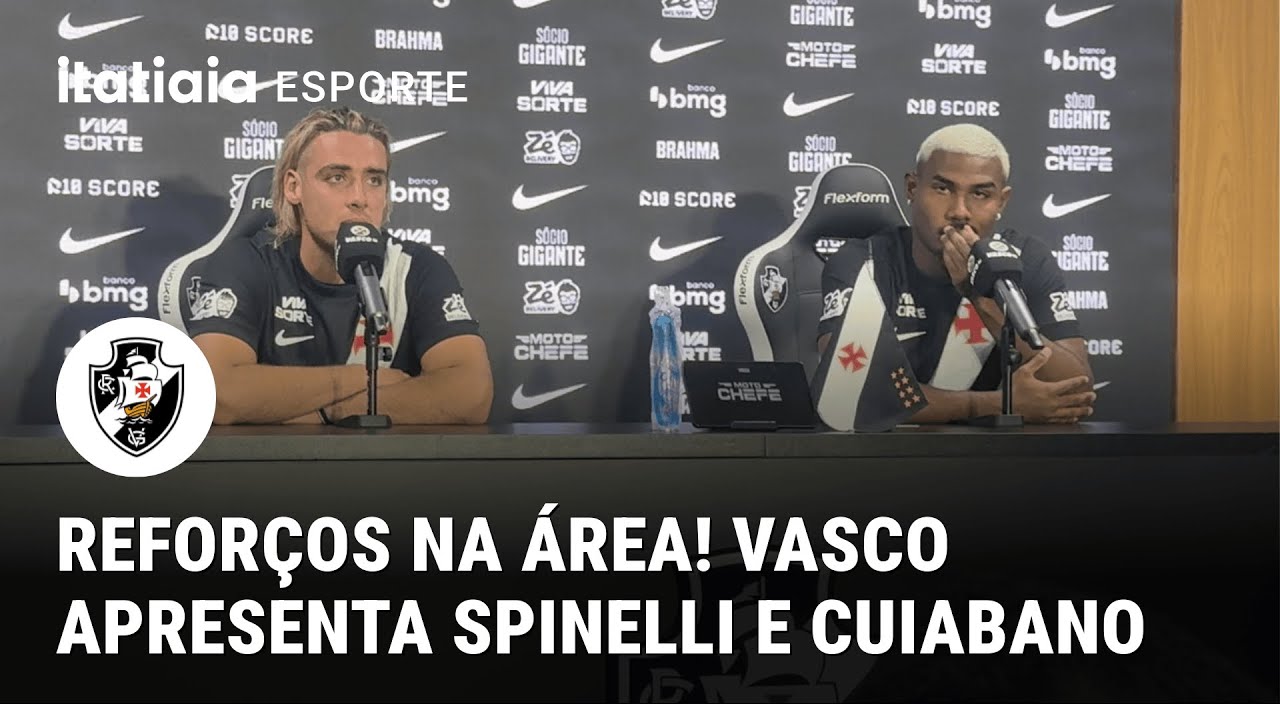 VASCO APRESENTA SPINELLI E CUIABANO; CONFIRA AS PRIMEIRAS PALAVRAS DOS REFORÇOS DO CRUZMALTINO