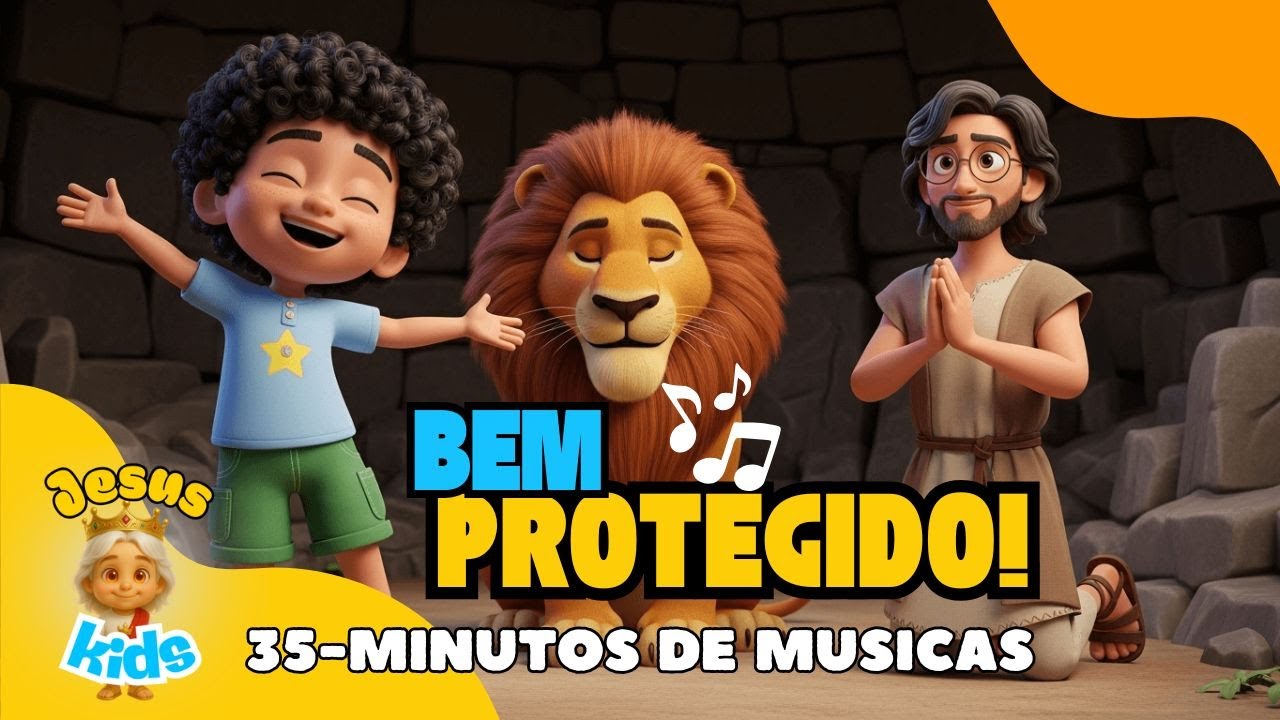 Bem Protegido - Melhores Músicas Infantis da biblia - #musicainfantilbiblica #musicabiblicainfantil
