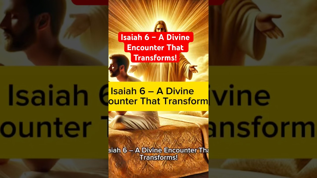 Isaiah 6 &ndash; A Divine Encounter That Transforms!