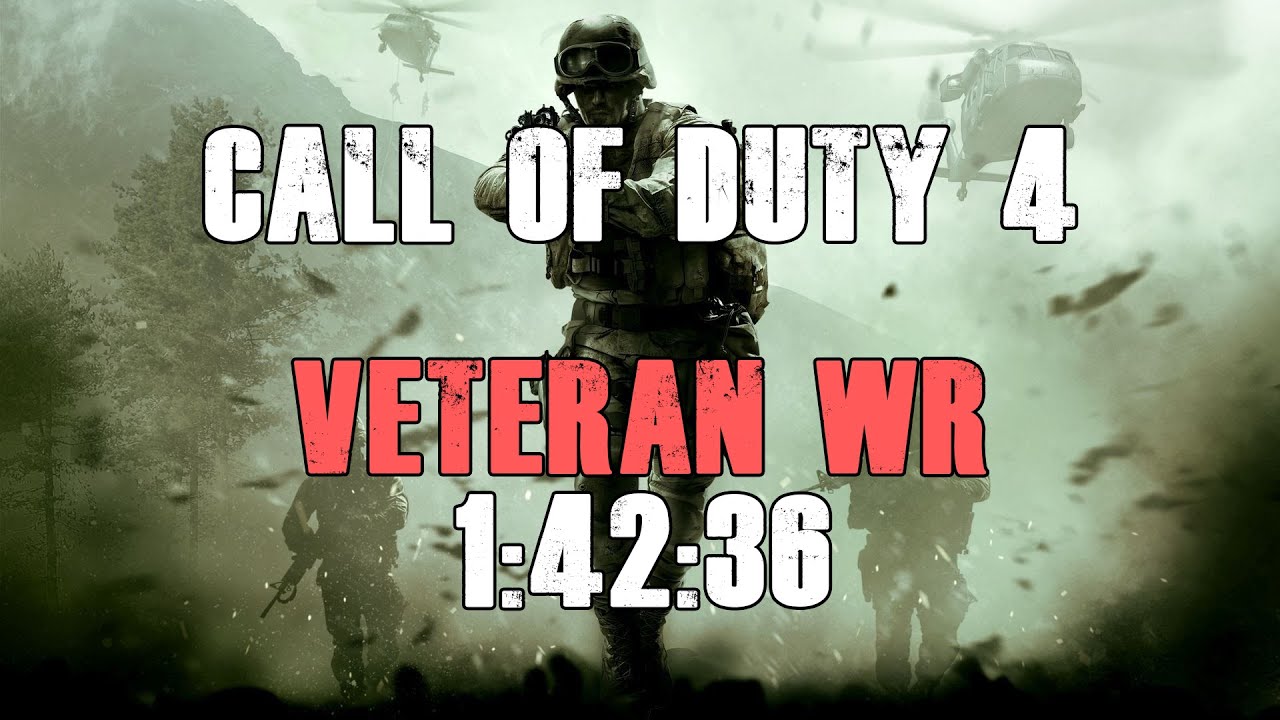 Call of Duty 4 - Veteran Speedrun World Record 1:42:36