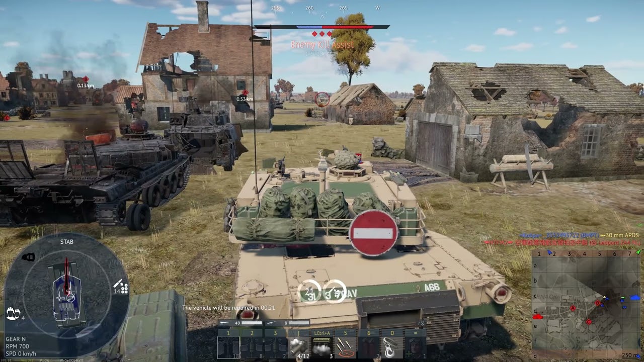 美國 12.0 | Cargo port，19殺，M1A1神擋殺神