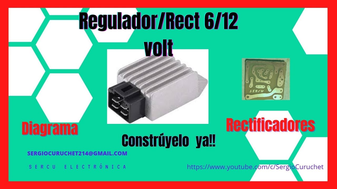 Construcción de un Regulador Rectificador de media onda. No mas problemas de luces quemadas.