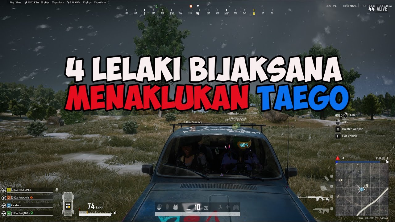 LIVE PUBG STEAM KERE TECH BERSAMA 3 LELAKI PEMBERANI!!