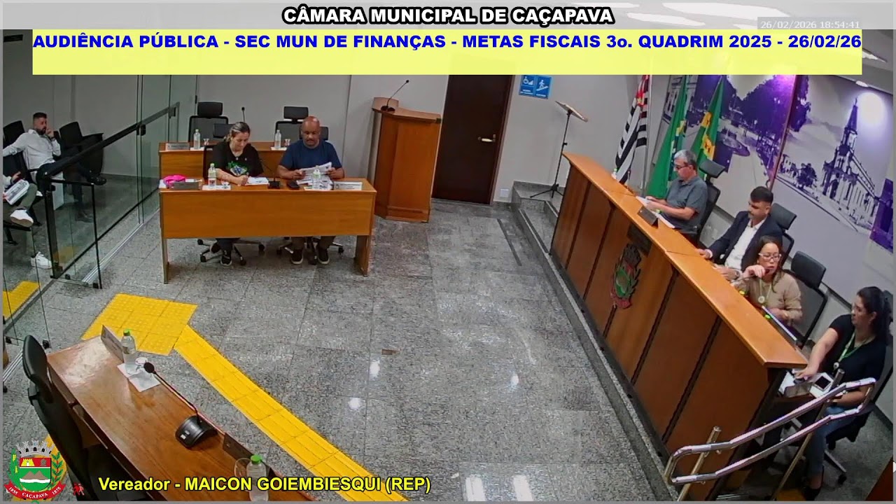 AUDIÊNCIA PÚBLICA - SECRETARIA MUNICIPAL DE FINANÇAS - METAS FISCAIS 3o. QUADRIM 2025 - 26/02/26