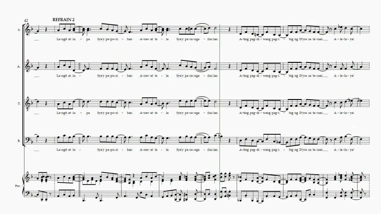Humayo't Ihayag (E Maj) SATB + Piano
