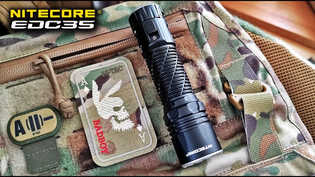 Сверхмощный карманный фонарь Nitecore EDC35@CorcoranALHeavy Duty Flashlight