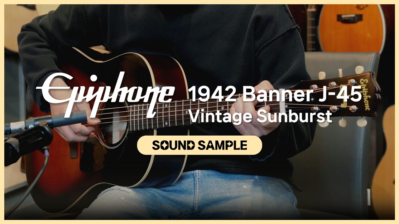 Epiphone 에피폰 J45 1942 banner reissue Inspired by Gibson   Sound Sample