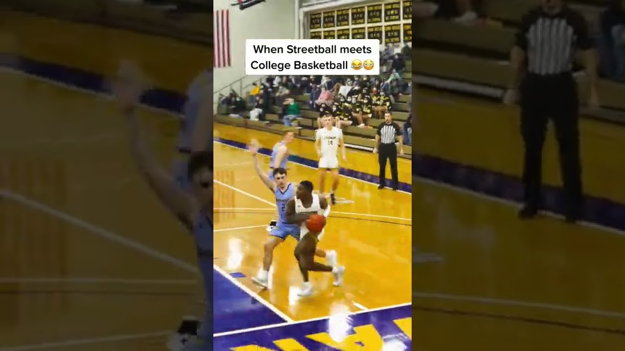 WHEN STREETBALL MEETS COLLEGE BASKETBALL 😳🤣
