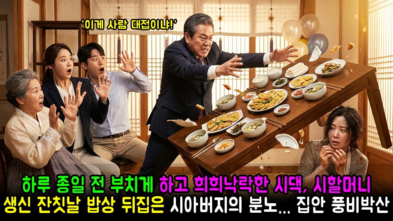 하루 종일 전 부치게 하고 희희낙락한 시댁, 시할머니 생신 잔칫날 밥상 뒤집은 시아버지의 분노... 집안 풍비박산 | 반전사연 | 감동사연 | 노후사연 | 막장사연