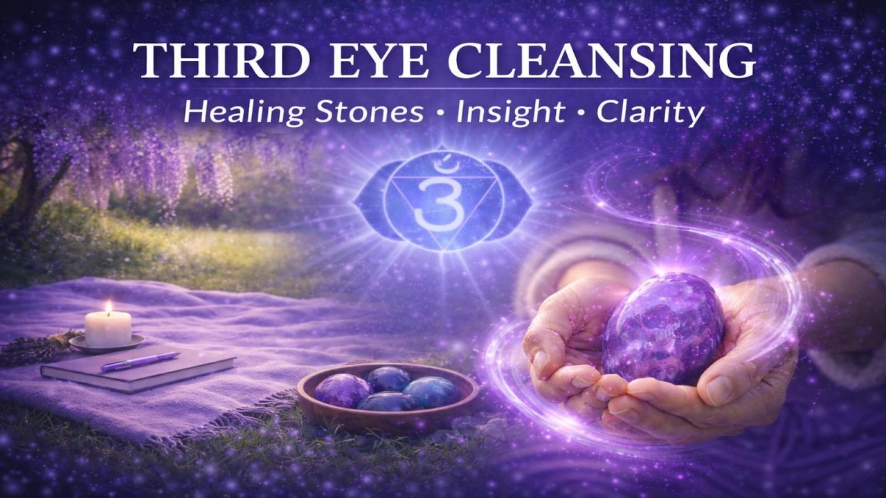 Third Eye Chakra Cleansing with Healing Stones | A Technique for Awareness, Insight & Mental Ease