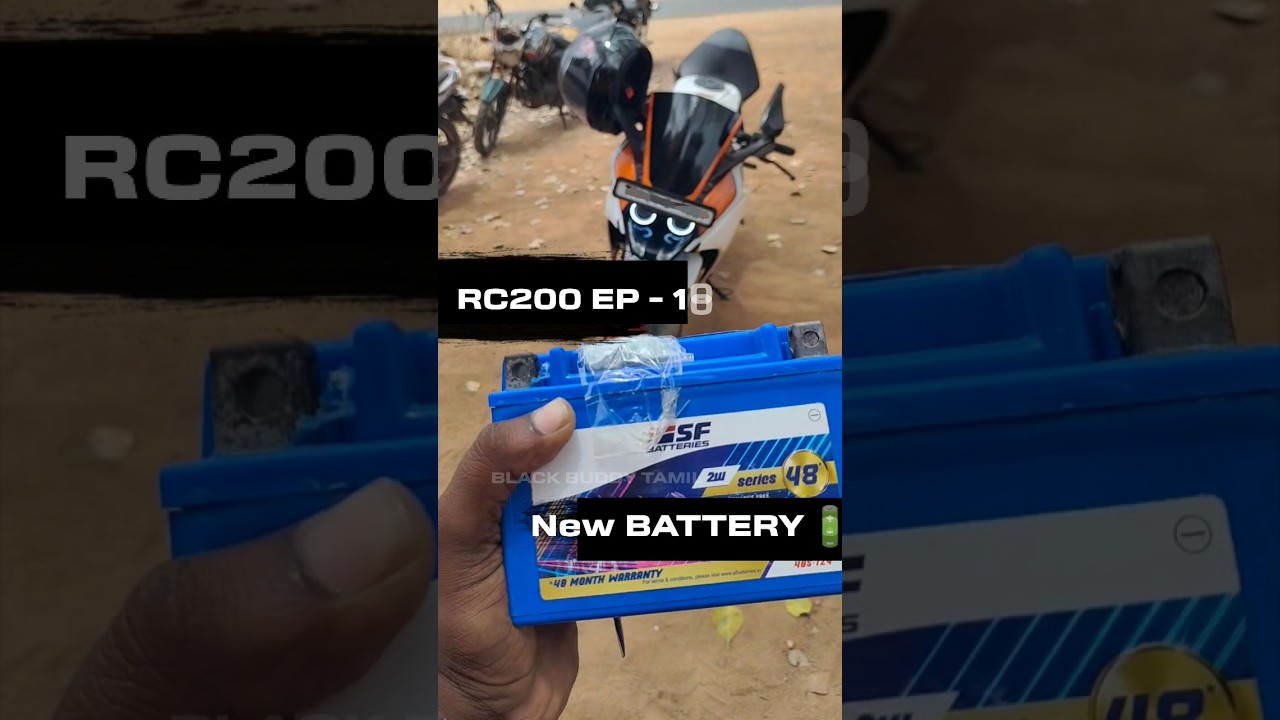 New Battery price of my KTM RC200 🔋🧐#blackbuddytamil #blackbuddy #ktm #rc200 #bikelover #battery
