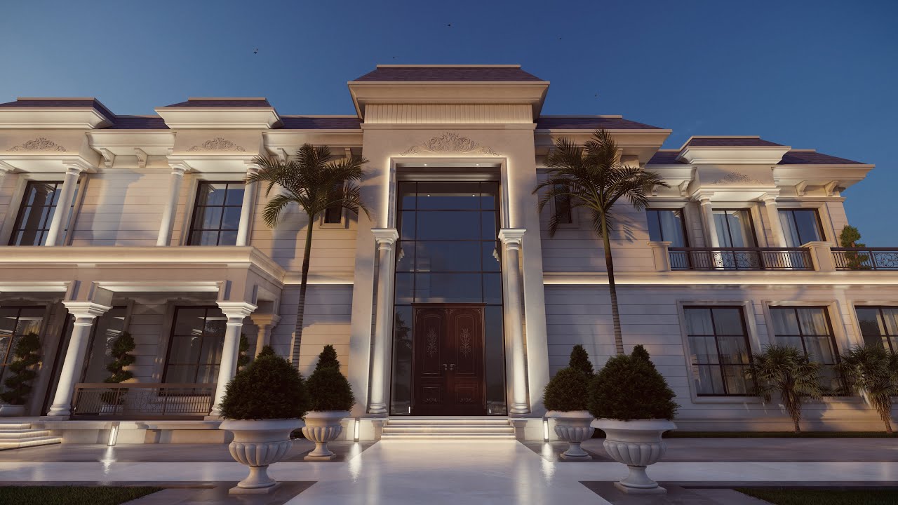 Nice neoclassical villa with pool , فيلا نيو كلاسيك لطيفة مع مسبح