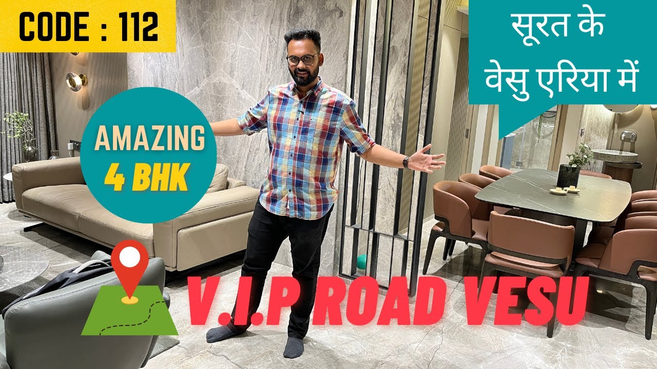 4BHK FLATS FOR SALE IN RAGHUVIR SILVERSTONE VESU ! BEST PROPERTIES IN SURAT