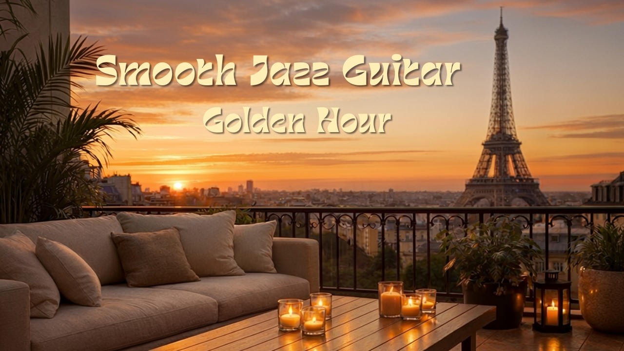Smooth Jazz Guitar – Golden Hour Lounge | Relaxing Evening Instrumental