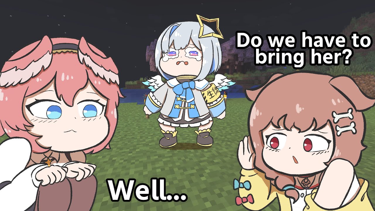 【Hololive】 Korone and Lui teasing Kanata 【Inugami Korone/Amane Kanata/Clip/Ebihurai/Comic】