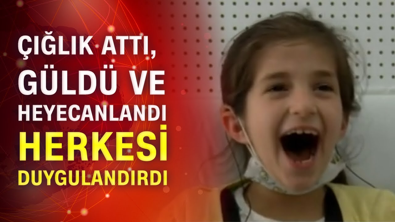 10 yaşındaki işitme engelli kızın ilk duyma anı!