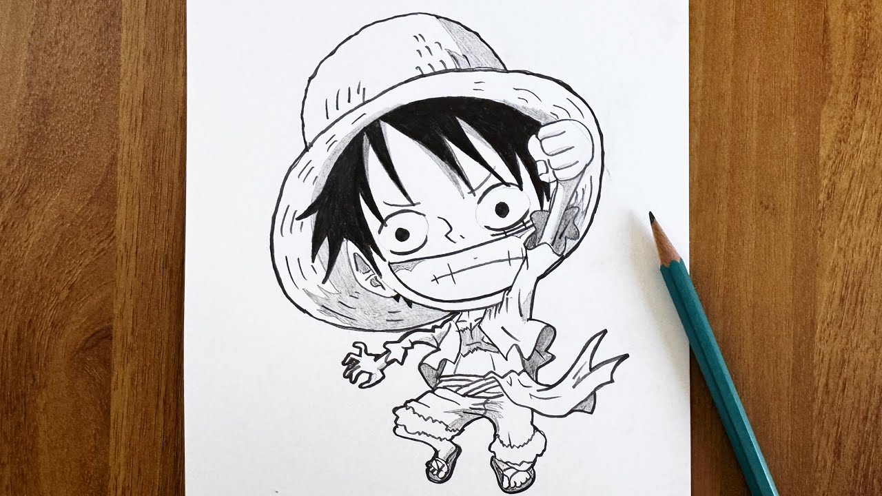 Como Dibujar a Luffy - One Piece - Paso a Paso