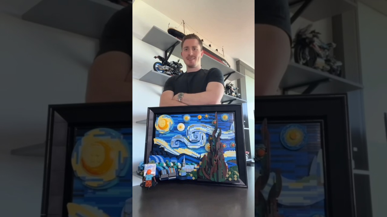 Собираем LEGO &laquo;Звёздная ночь&raquo;! #lego #asmr #asmrsounds #искусство #шопинг #торговый центр #живопи...