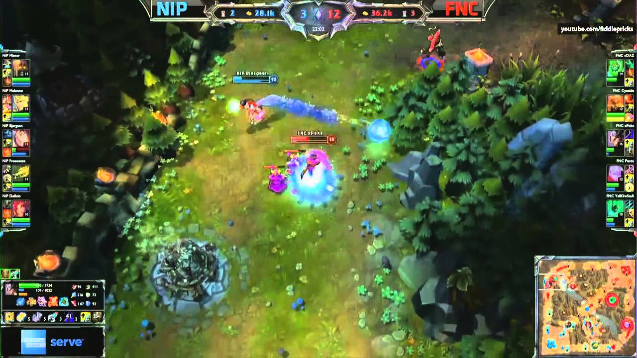 FNC xPeke Twisted Fate Countering Ahri 1v1
