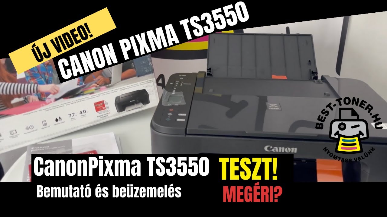 Canon PIXMA TS3550 bemutató és beüzemelés 🖨️ #Canon #TS3550 -Megéri az árát?