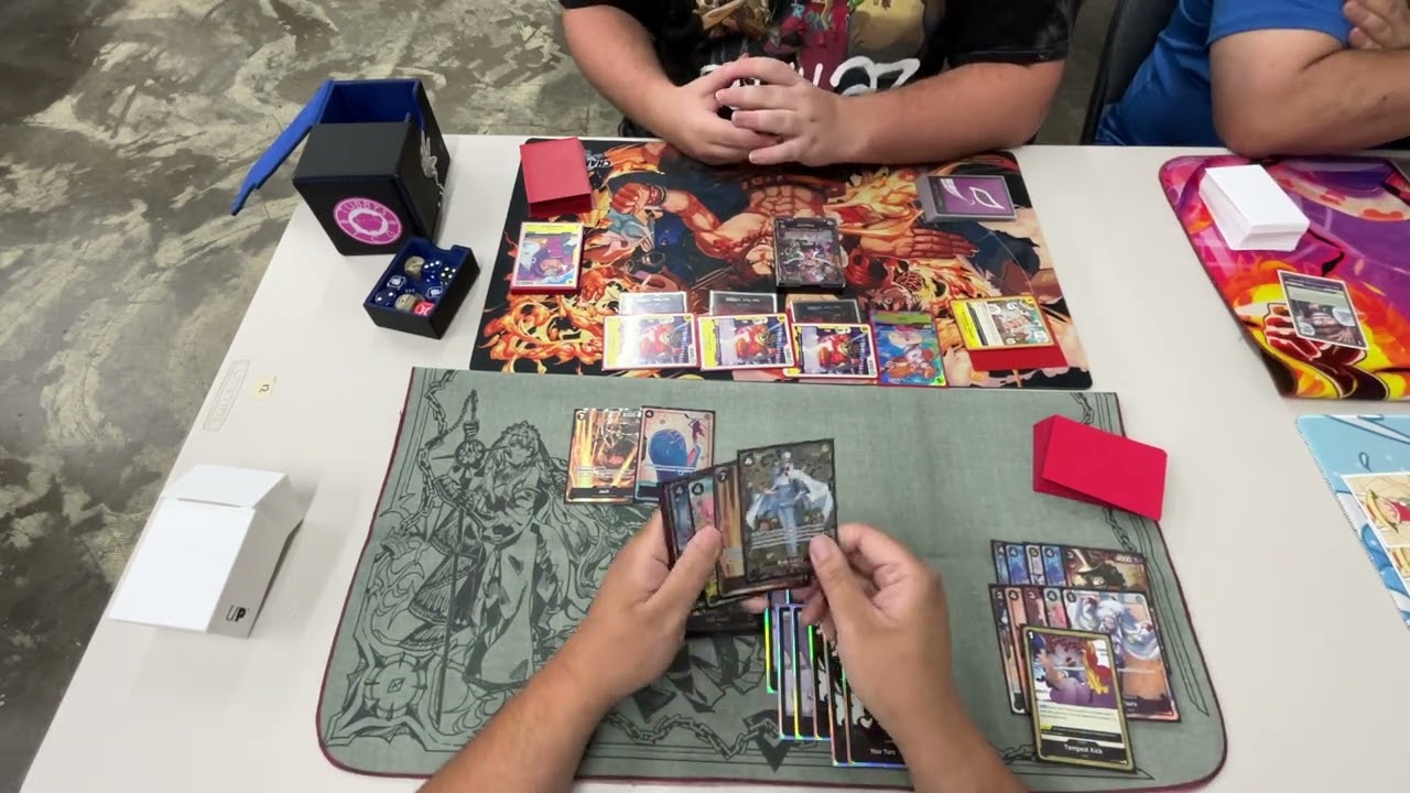 (EB02) Rob Lucci vs Vegapunk! Rare & Sleeveless Locals Round 3! One Piece TCG POV