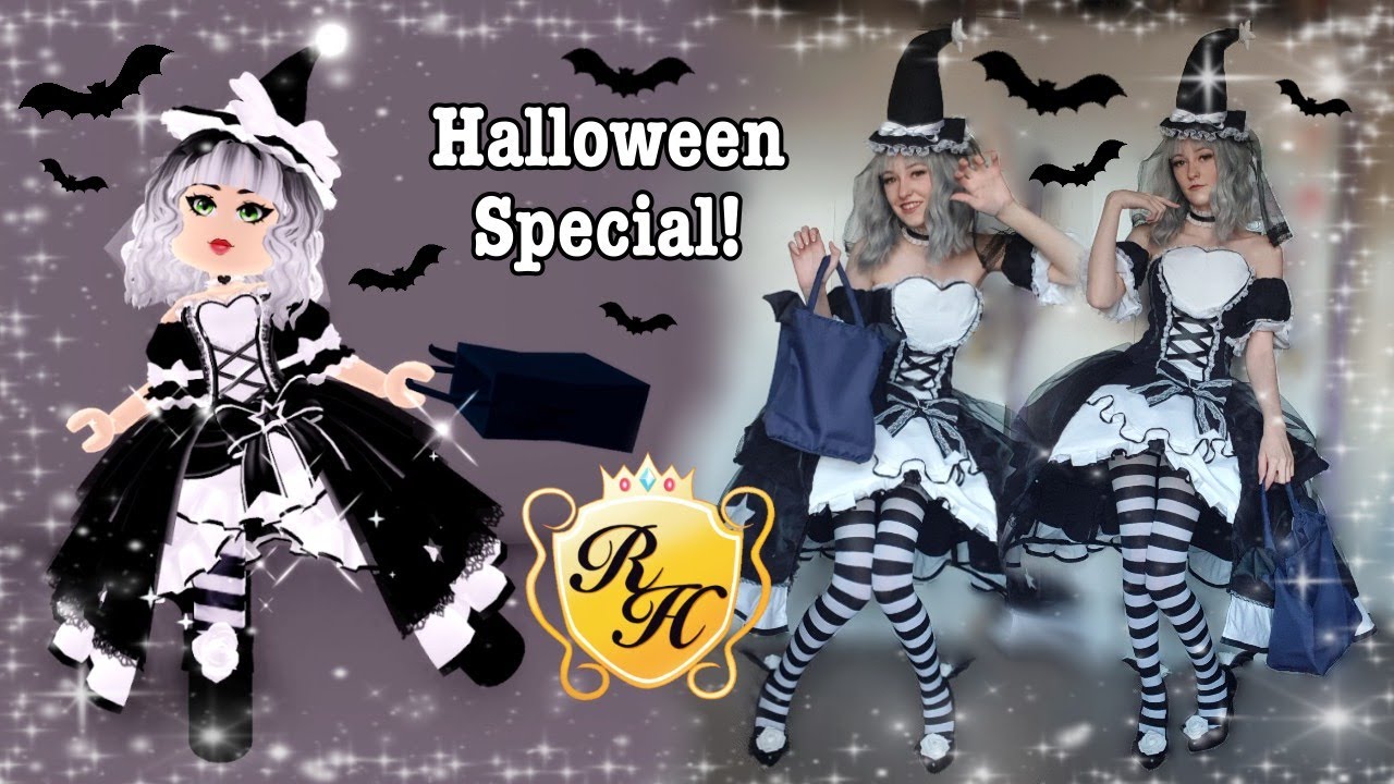 HALLOWEEN SPECIAL! Goth Lolita Sleeves, Magical Witch Hat, 2018 Bat Candy Bag || Royale High Cosplay
