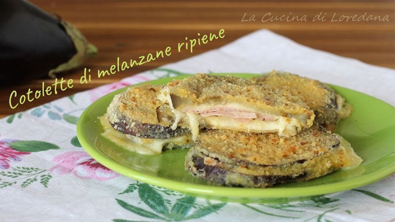Cotolette di melanzane ripiene al forno - Gustose e saporite