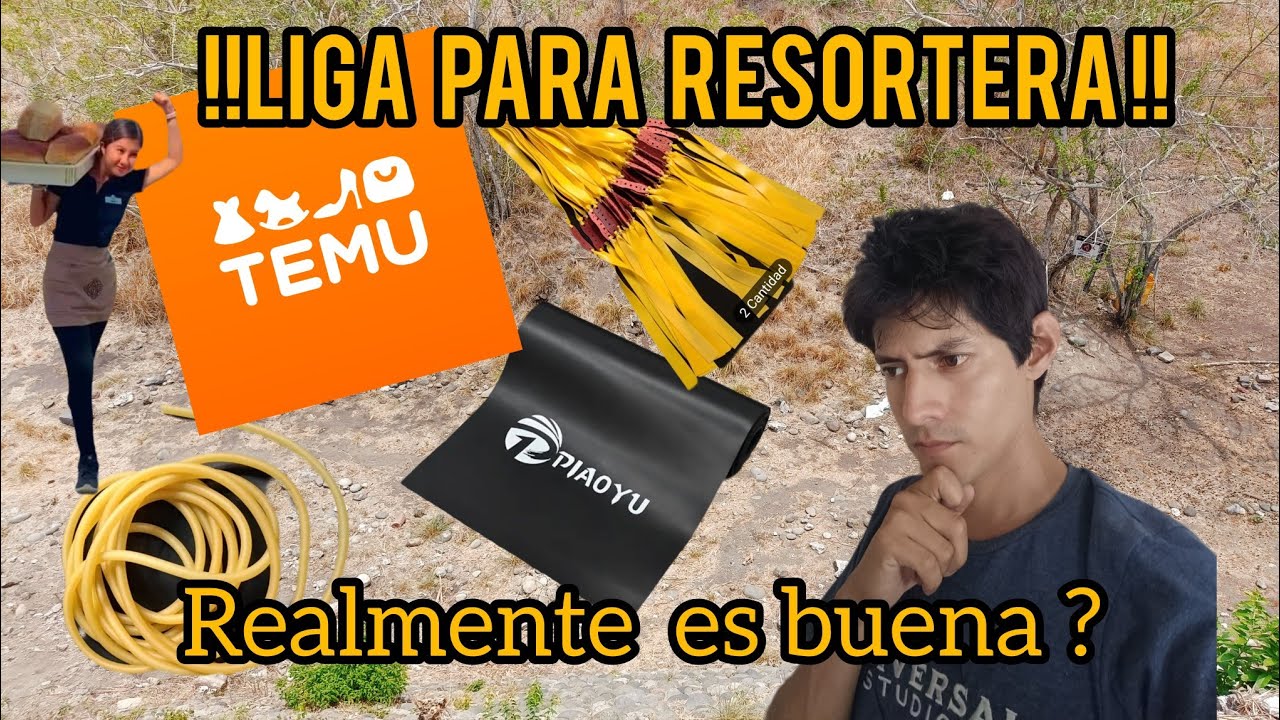 liga para la resortera de Temu!! (poniendo a prueba liga para resortera de Temu)
