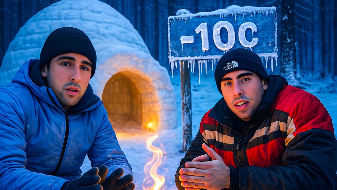Sobrevivimos a -10°C Durmiendo en un Iglú | Acampada Extrema