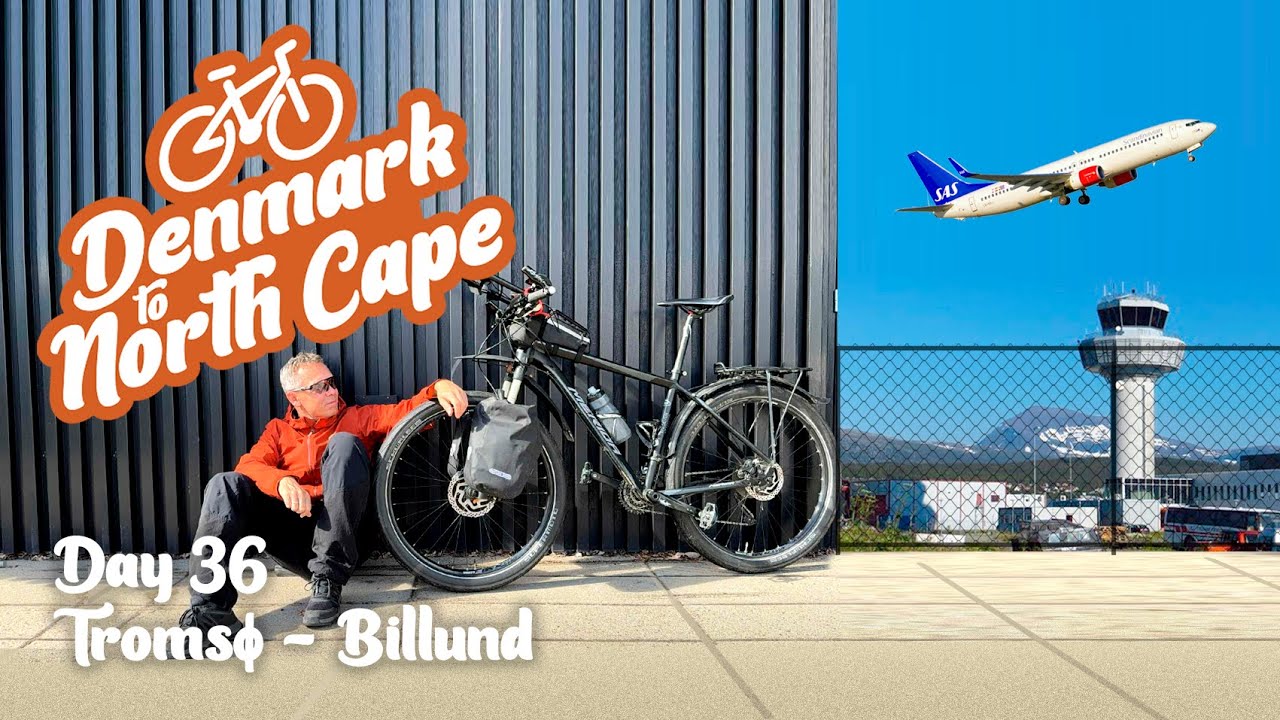 Dag 36. Efter 3200 km. må jeg efterlade min cykel i lufthavnen. Danmark til Nordkap🚴‍♂️🗻🎬