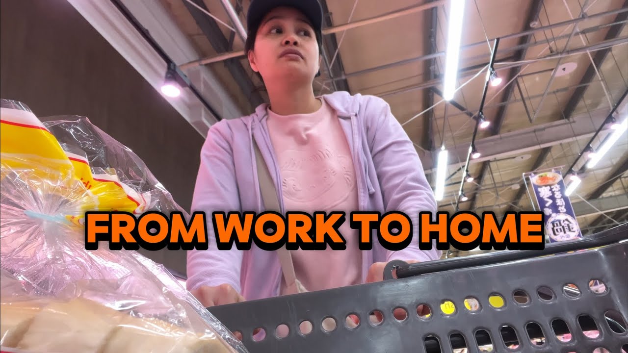 Living in japan | From work to home | my life after work | rainy night grocery shopping | cooking 