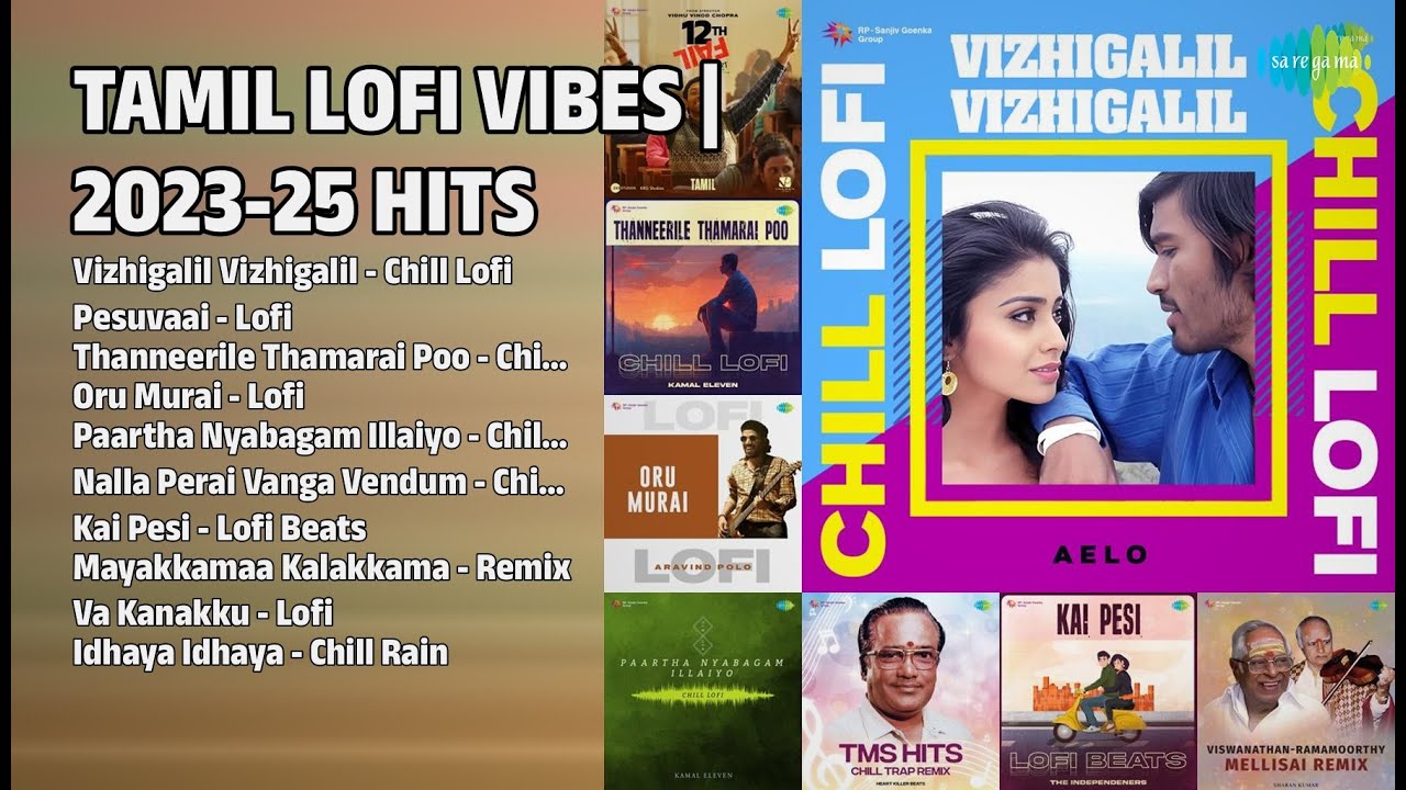 2023-2025 காதல் Lofi பாடல்கள் | Aelo Songs | Vizhigalil Vizhigalil  Chill Lofi | Pesuvaai  Lofi