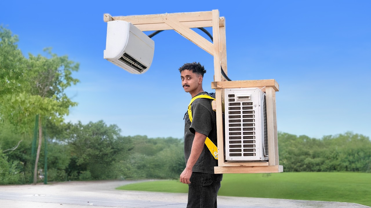 صنعت مكيف متنقل ينقذك من الصيف !