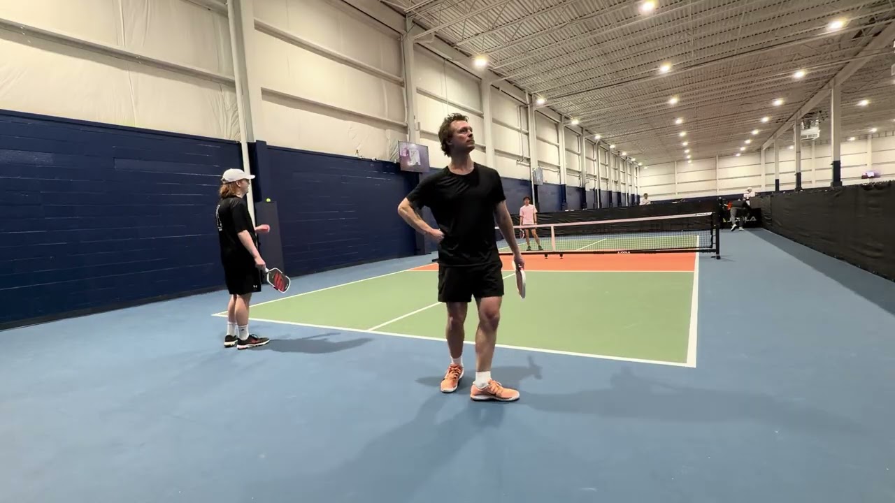 4.5 Pickleball. Strong Rallies and Trying Out New Shots! Dill Dinkers. Dan/Jeremy vs Alain/Sam 3