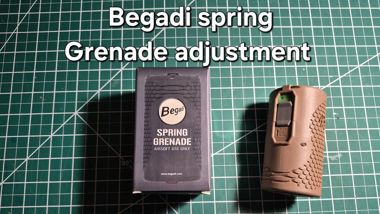 Begadi spring grenade sensitivity adjustment