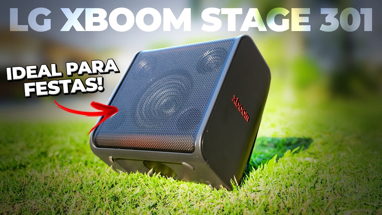 A CAIXA DE SOM QUE PARECE UM SHOW AO VIVO! 🎶🔥LG XBOOM STAGE 301