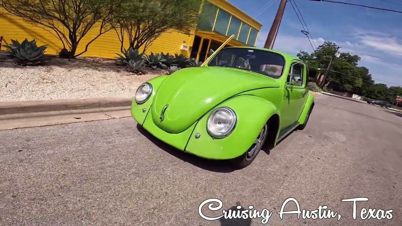 EXTRA FOOTAGE  a FEW VW's Cruise Austin Texas