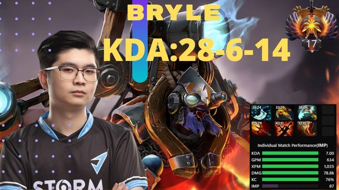 Bryle - Tinker Gameplay (Dota 2 Pro) (Player Perspective) March 29 2020