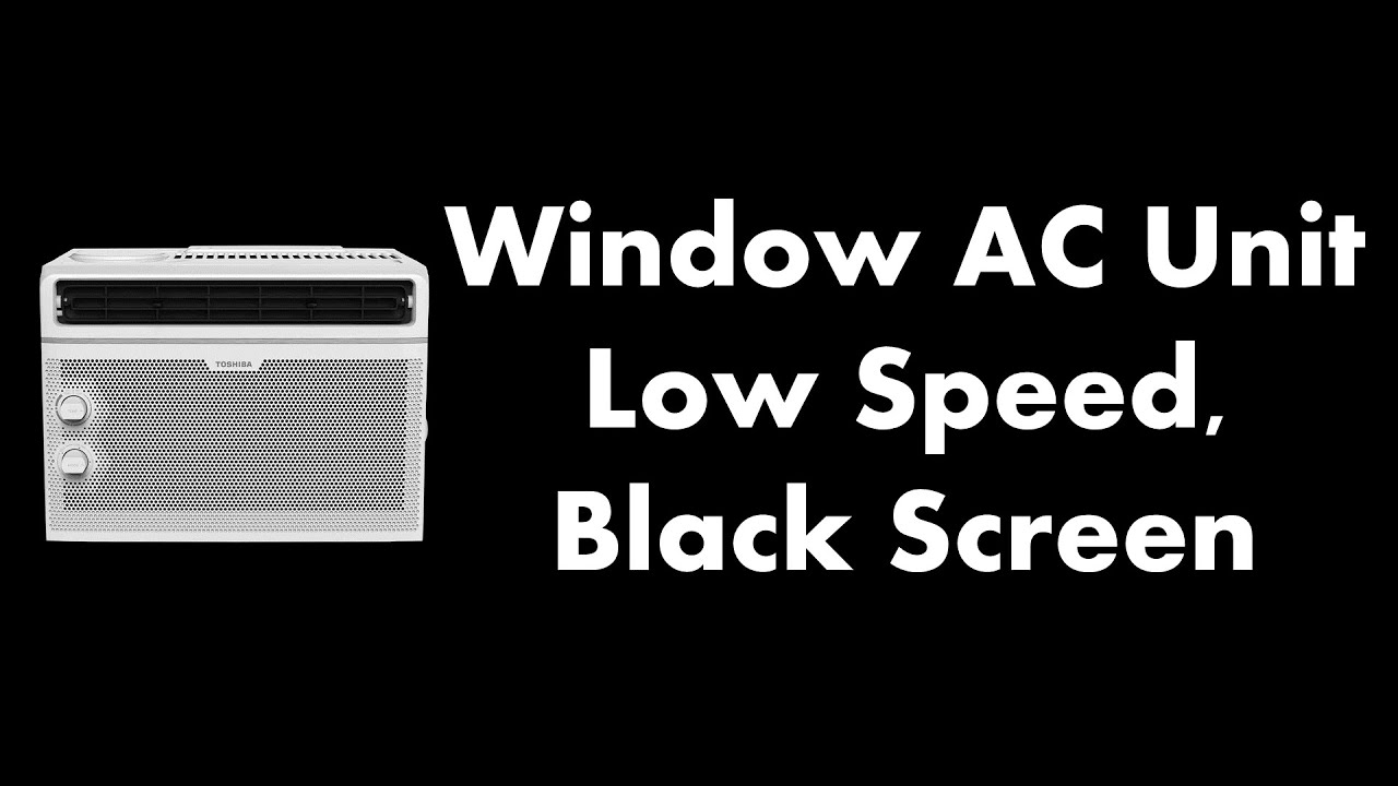 🔴 Window AC Unit - Low Speed, Black Screen ❄️⬛ &bull; Live 24/7 &bull; No mid-roll ads