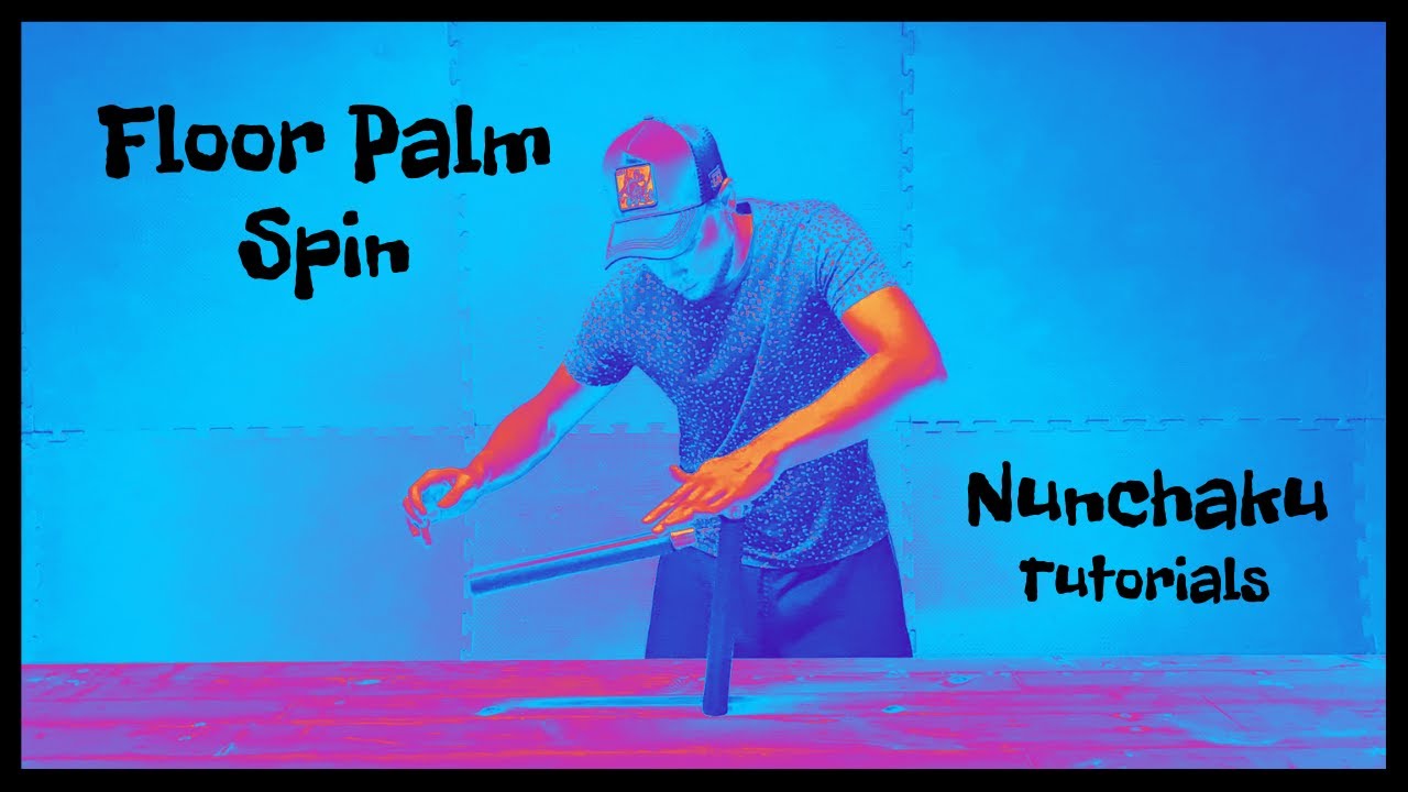 Nunchaku Tricks|Chainstick Tutorials|Floor Palm Spin|by Infinite Tutorials