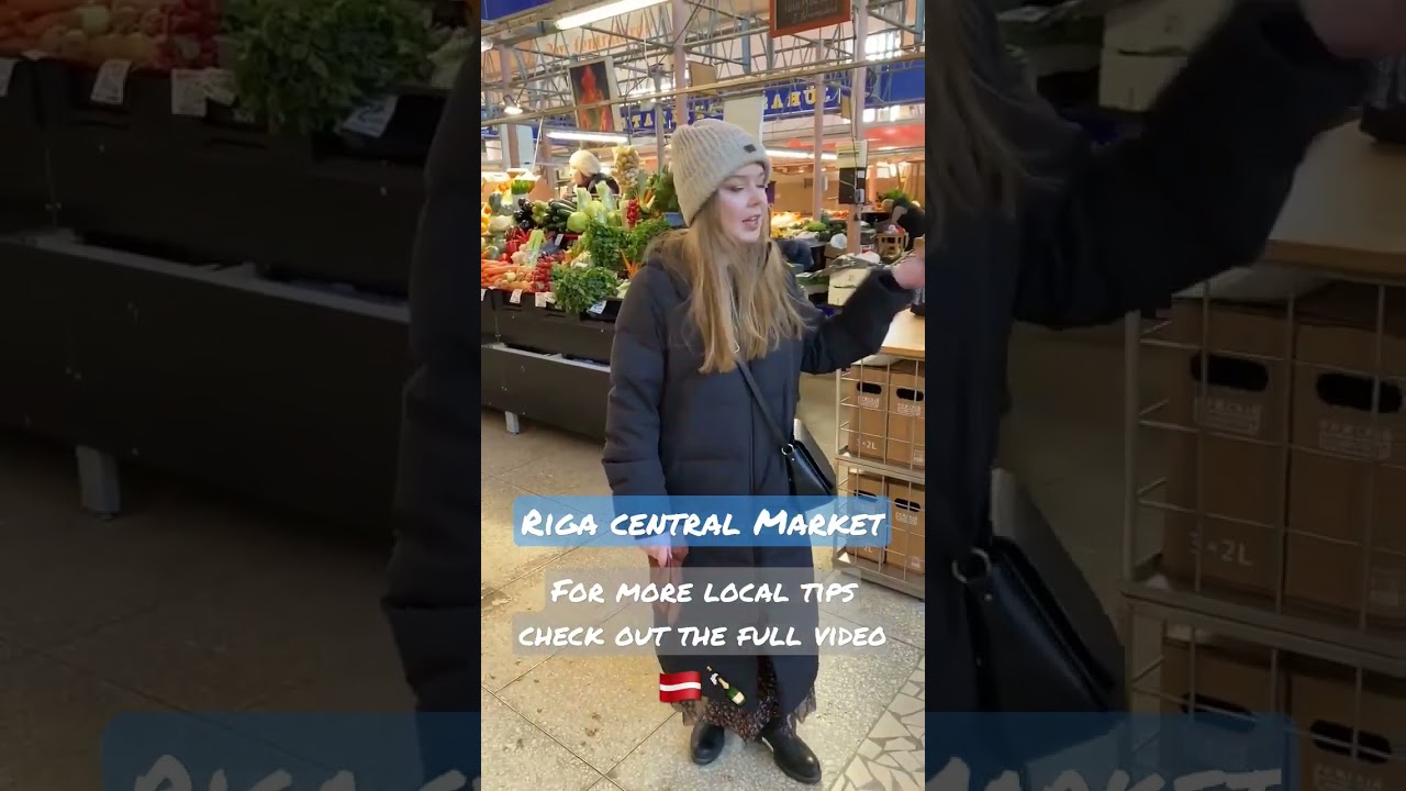 RIGA CENTRAL MARKET WITH A LOCAL 