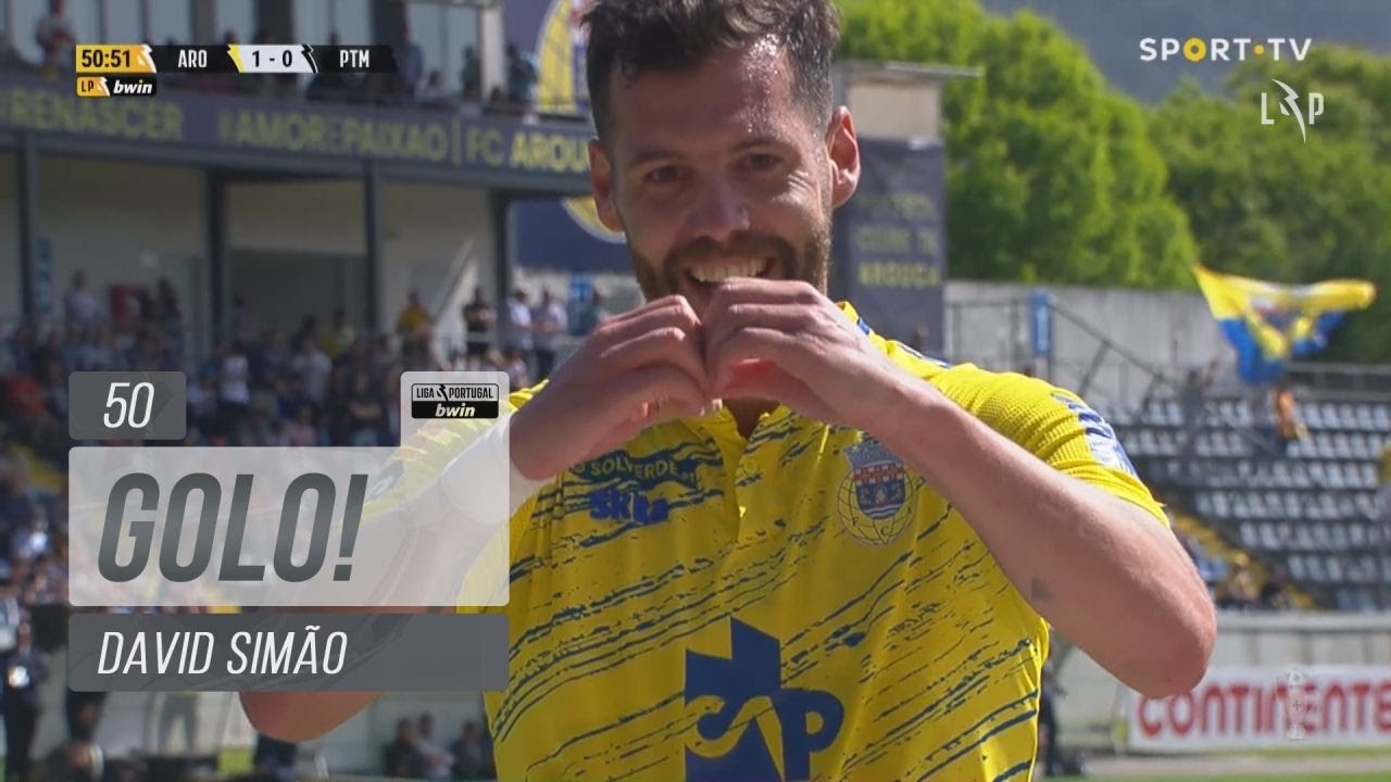 Goal | Golo David Simão: FC Arouca (1)-0 Portimonense (Liga 21/22 #32)