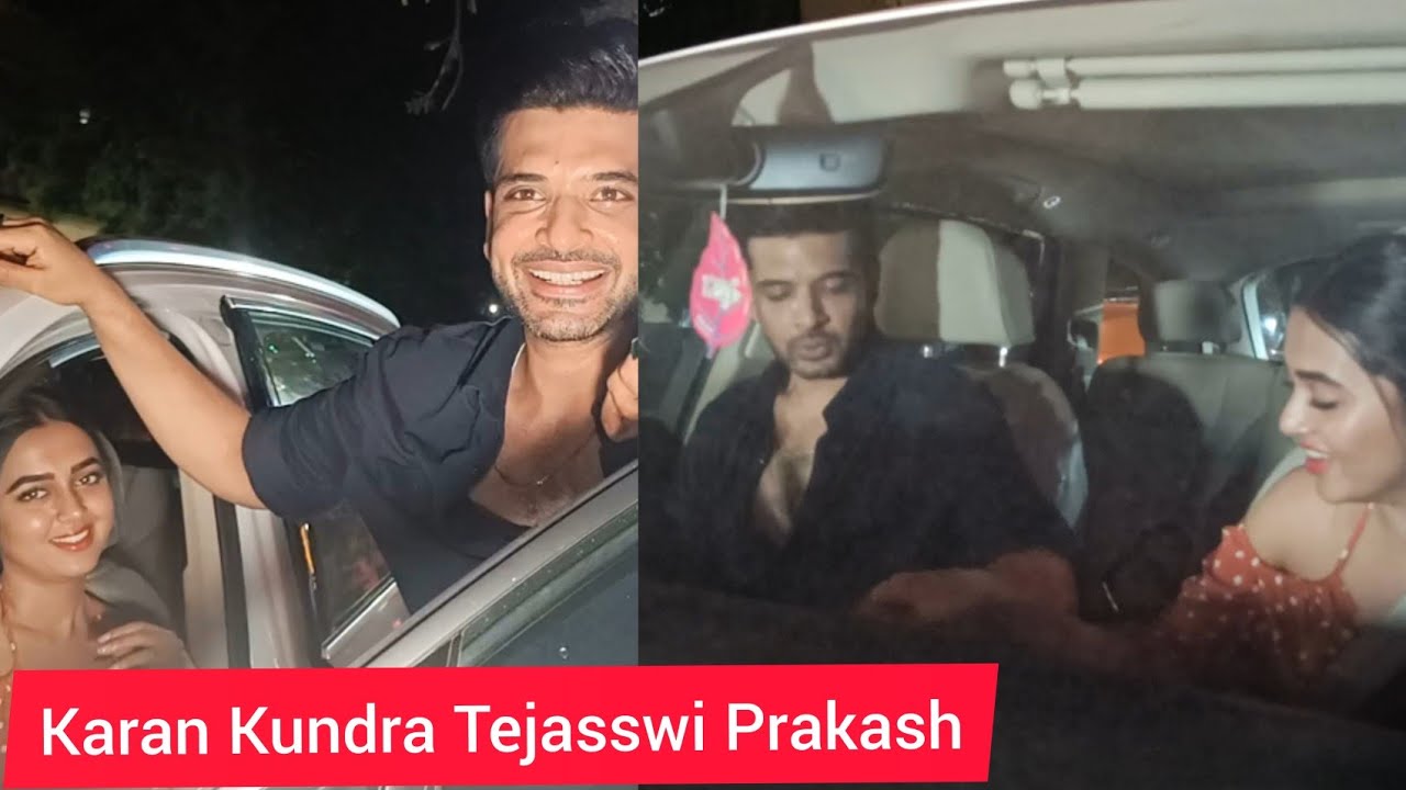 Exclusive :- Karan Kundra Tejasswi Post Dinner In Andheri Today.
