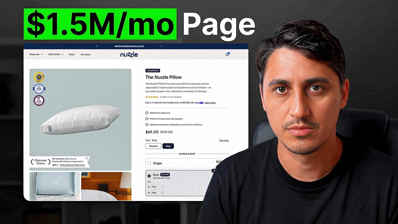 This Shopify Product Page Makes $1.5M/Month (I Recreated It in 5 Minutes with AI)