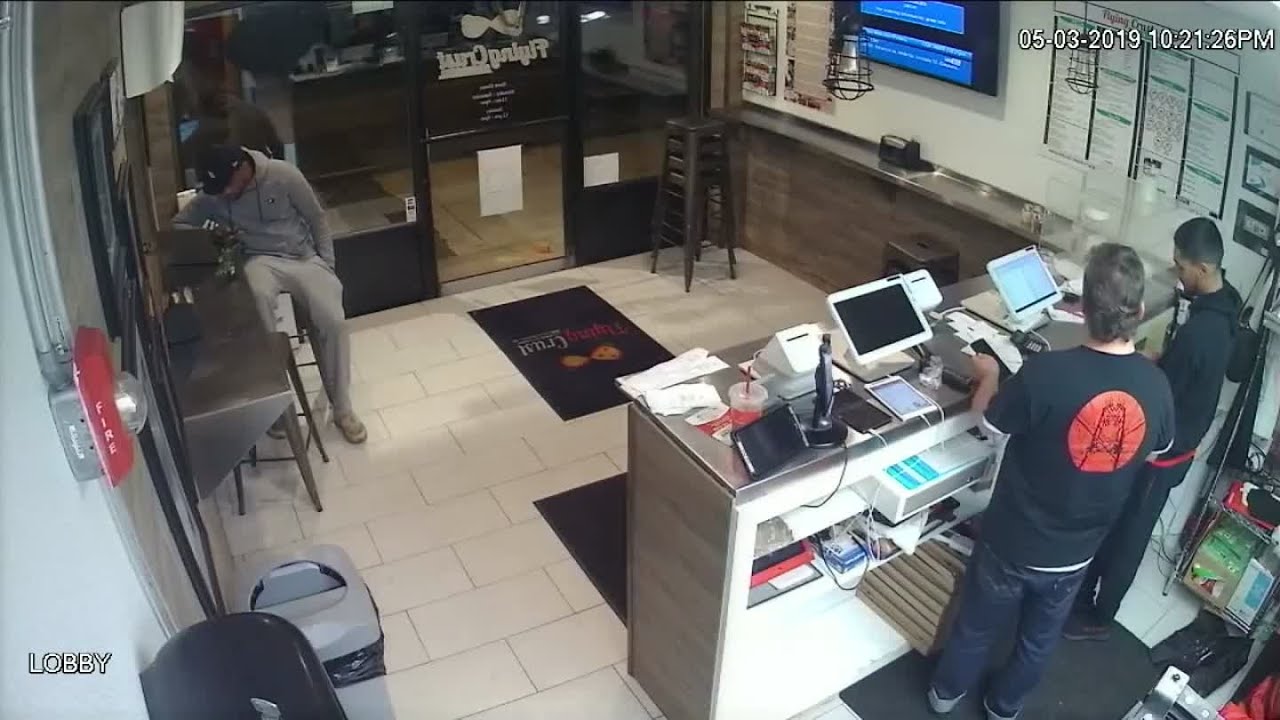 Car crashes into pizza restaurant