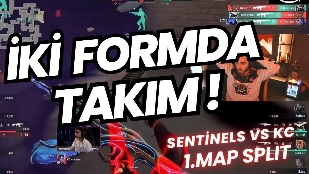 FERİT GÖZÜNDEN SENTİNELS VS KC 1.MAP SPLIT VALORANT MASTERS MADRID | TENZ OMEN OYNUYOR !