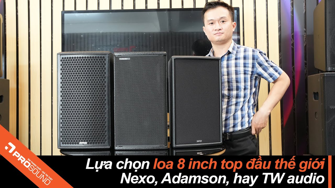 Lựa chọn loa 8 inch nhỏ gọn, top đầu thế giới, Nexo, Adamson hay TW audio ?