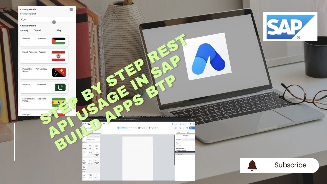 SAP Build Apps BTP Tutorial 2025 | Connect REST API (Country Name, Capital & Flag App) | SAP BTP