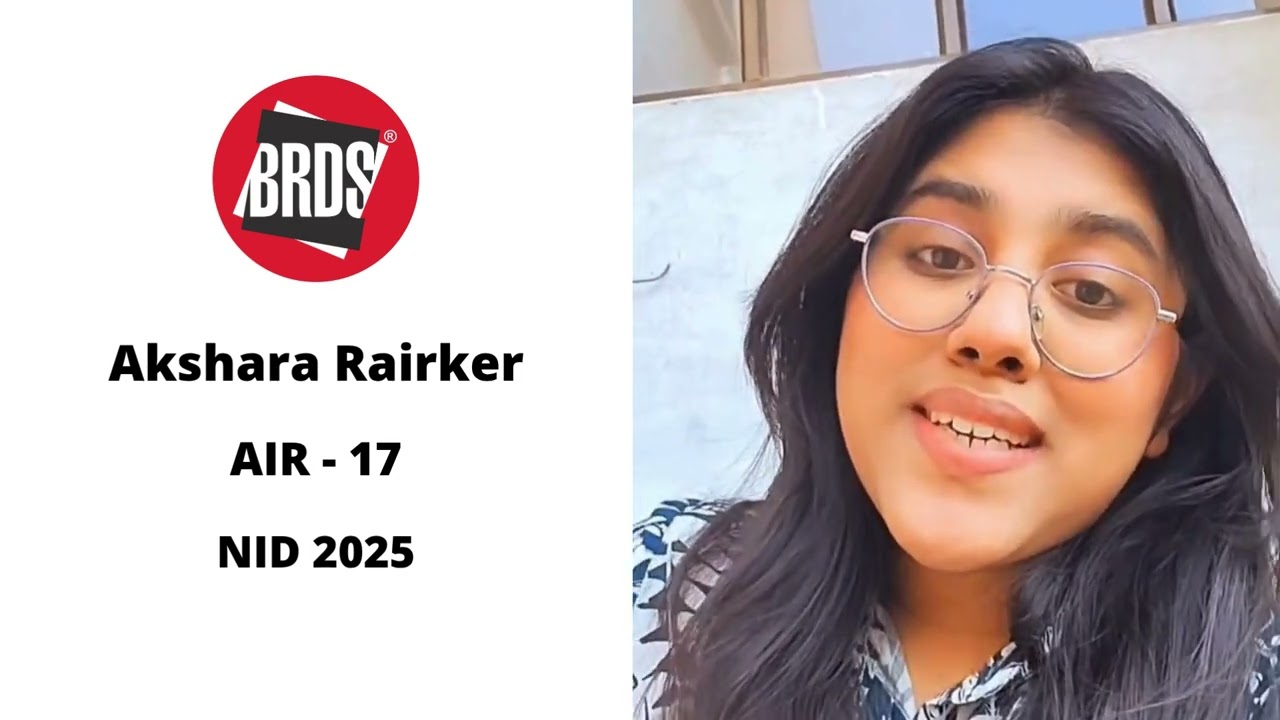 Akshara Rairker | AIR 17 | NID Result 2025 | NID Entrance Exam 2026 | NID Coaching Classes 2026