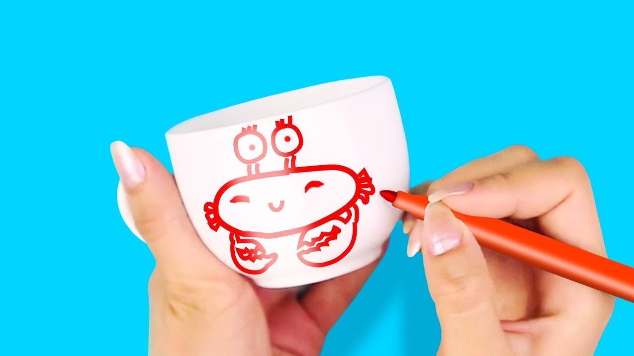20 IDÉES TRÈS SYMPA POUR DÉCORER LES VERRES ET LES TASSES